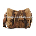 Gewachste Canvas Laptop Tasche Canvas Messenger Bag für Jugendliche